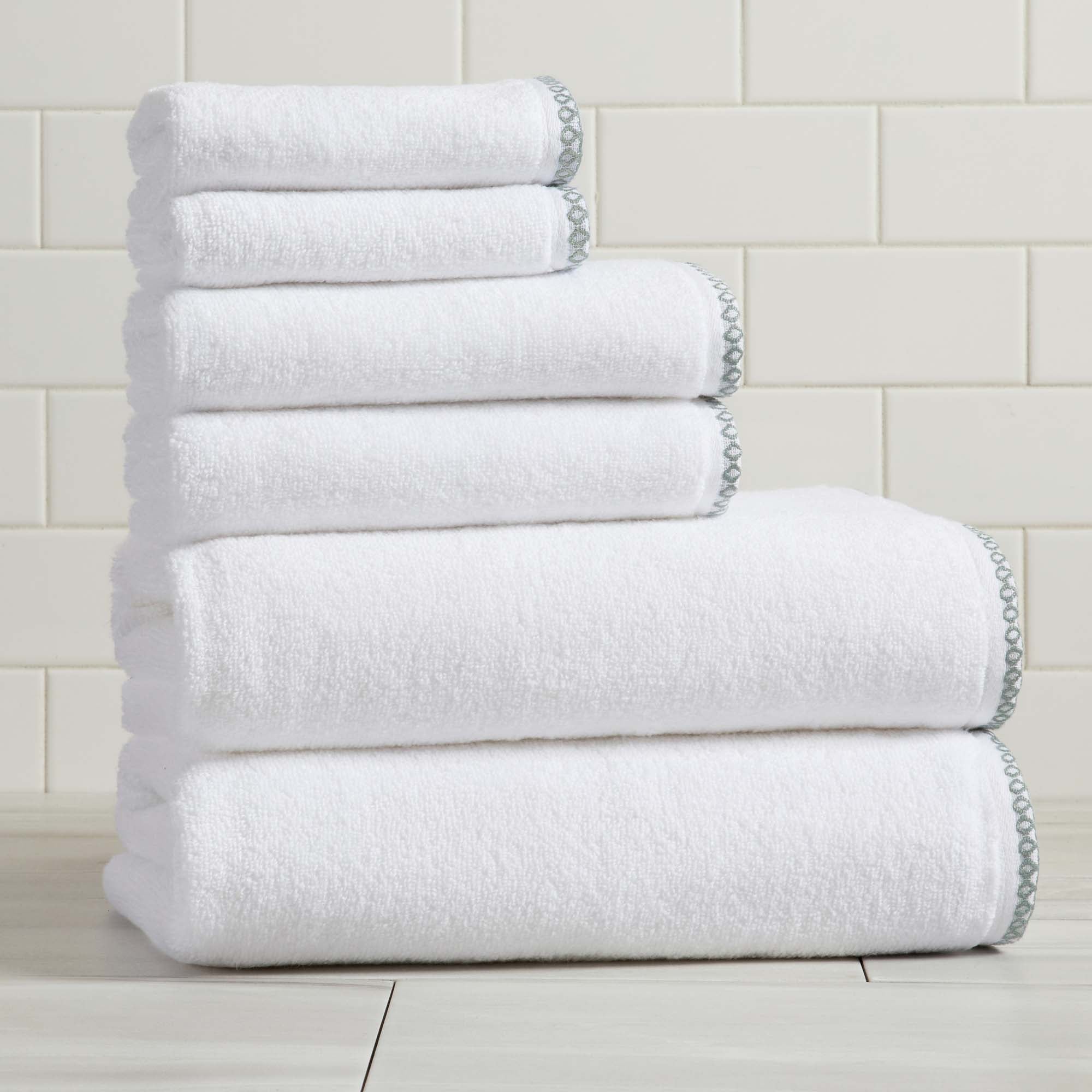 Cotton Border-Stitched 6-Piece Towel Set - Valery Collection – Zulily
