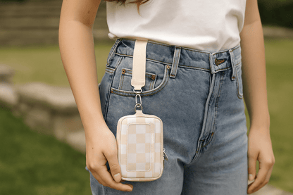 White Checkered-