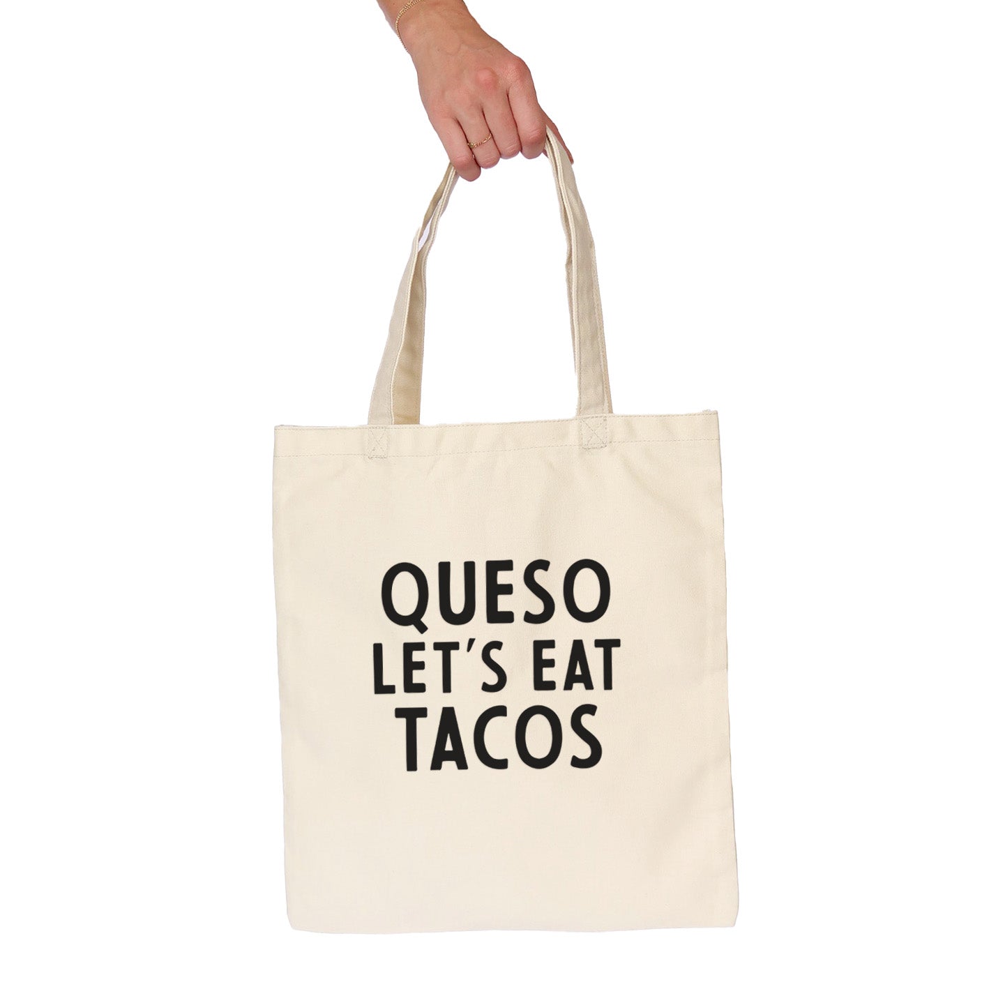 Frankie Jean Queso Let's Eat Tacos Tote Bag