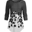 Black & White Floral Hem