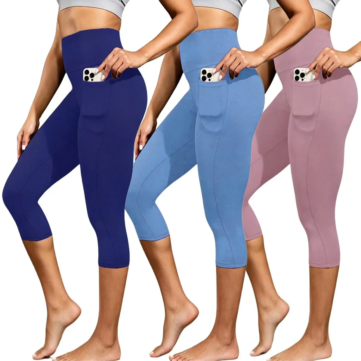 3-Pack(Blue,Navy Blue,Pink)-