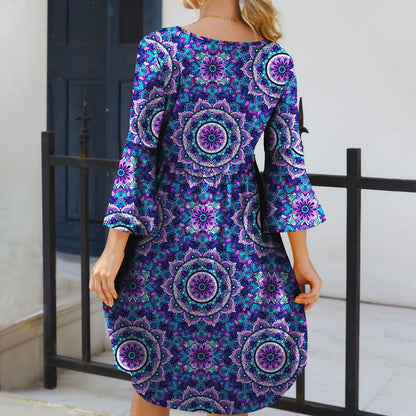 Blue & Purple-