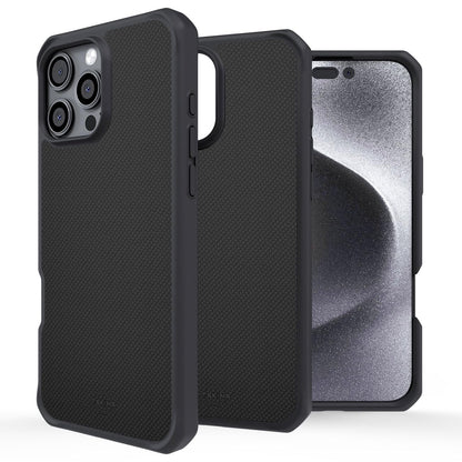 Itskins Hybrid R // Vapor Stand - Ultra Hybrid Magfit Designed for Iphone 16 Pro Max Case with Magnetic Ring, Compatible with Magsafe, Protective Military Shockproof Cover, Slim Phone Case - Black