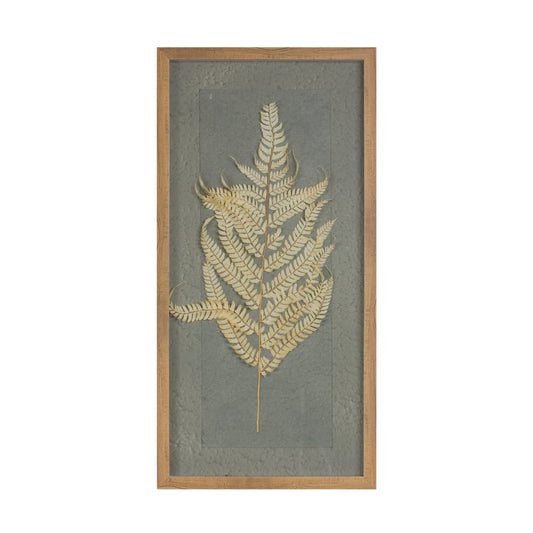 Melrose International Dried Fern Frame (Set of 2)