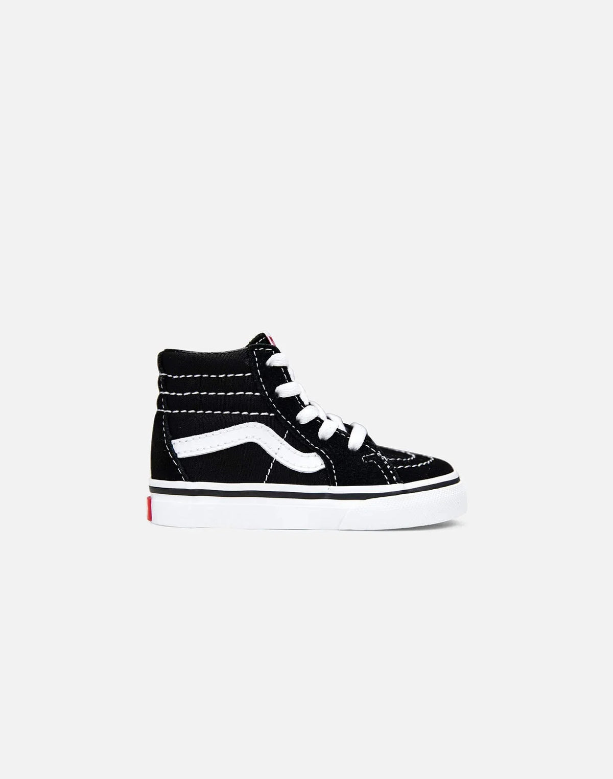 Vans Toddlers' Sk8-Hi Sneakers — Black/True White Canvas High-Top