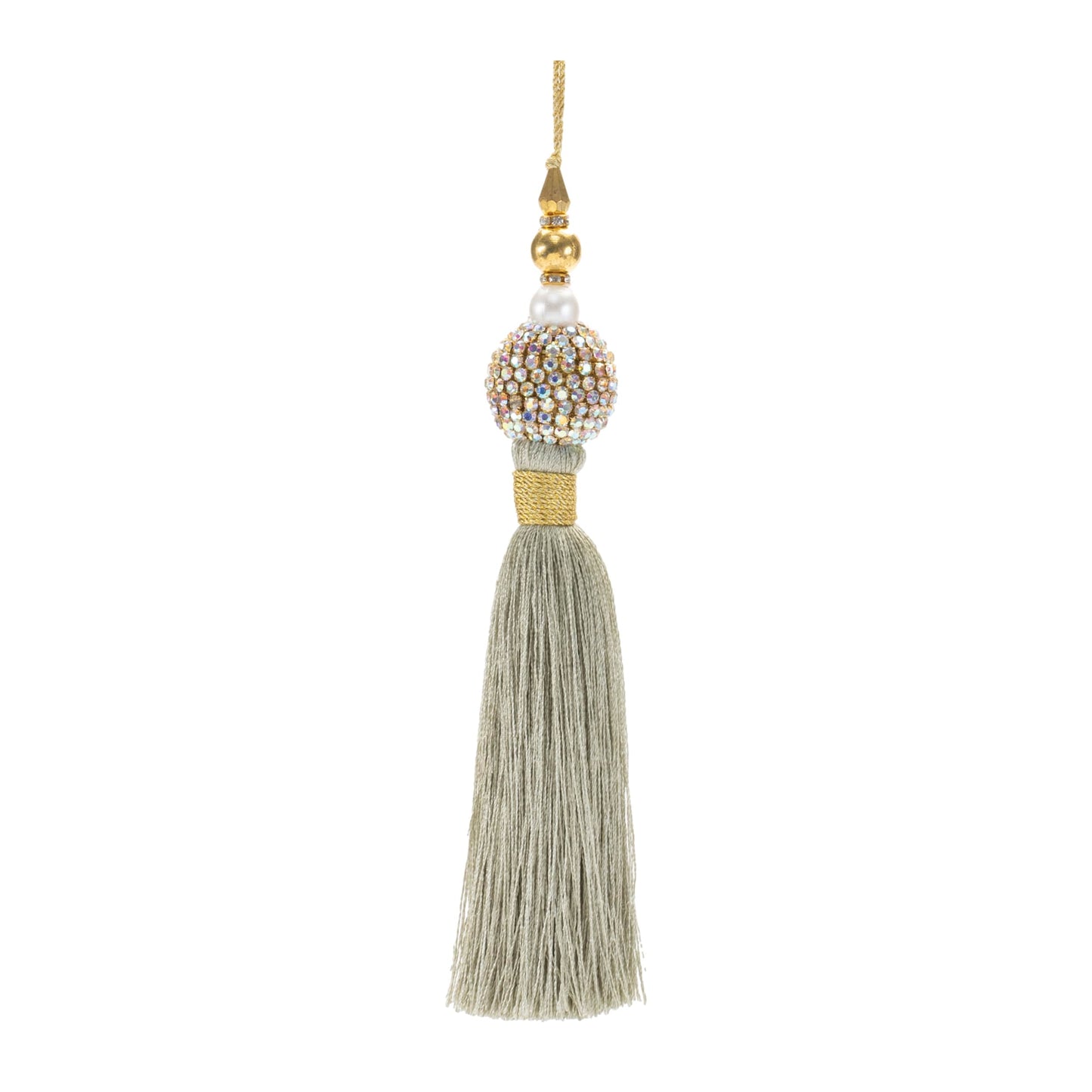 Melrose International Jeweled Tassel Ornament (Set of 6)
