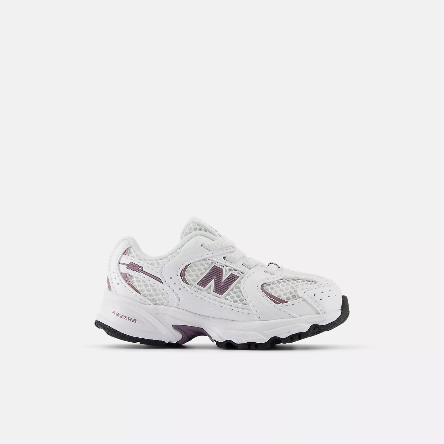 New Balance Toddlers 530 White/Dark Ice Wine