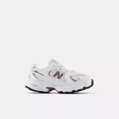 New Balance Toddlers 530 White/Dark Ice Wine