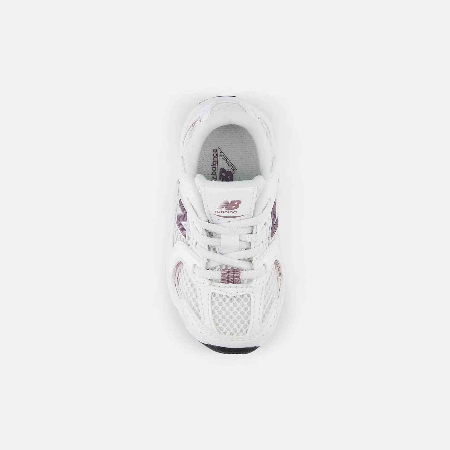 New Balance Toddlers 530 White/Dark Ice Wine