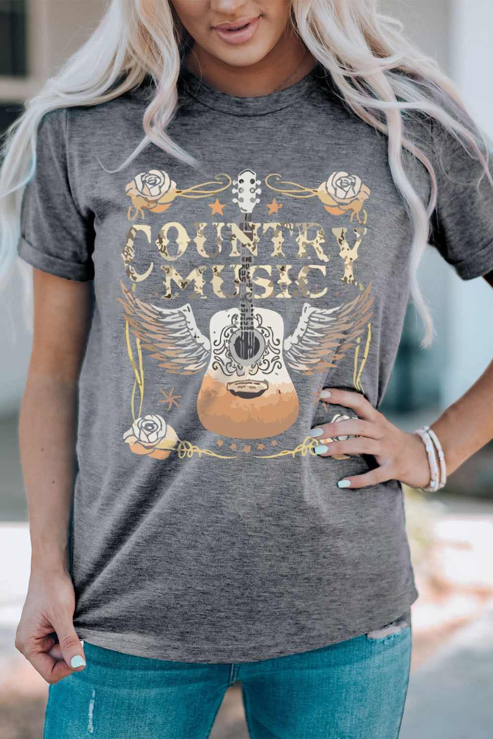 Country Music Guitar Tee