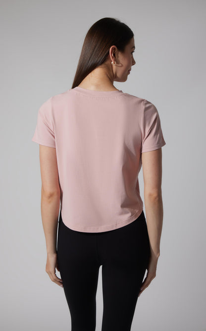 2 PK Airlite Cotton Boxy Cropped Short Sleeve Tee - Our Petal Tone Story