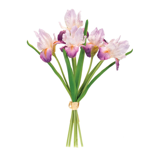 Melrose International Purple Iris Floral Bundle (Set of 2)
