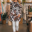 Brown Black Mixed Print