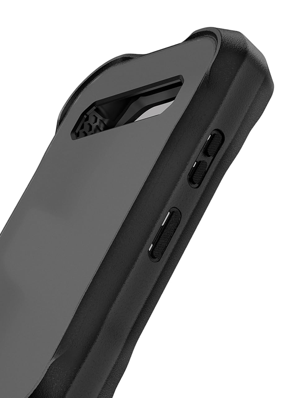 Itskins for Kyocera Duraforce Pro 3 Hybrid R Armor // Frost Protective Phone Case Matte, Anti-Slip, Heavy Duty Shockproof Cover, Hardback Military Phone Case - Black