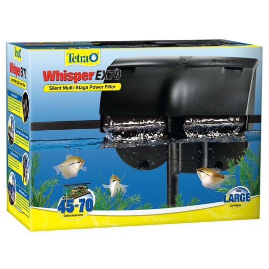 Tetra Whisper Ex 70 Filter for 45 to 70 Gallon Aquariums, Silent Multi-Stage Filtration