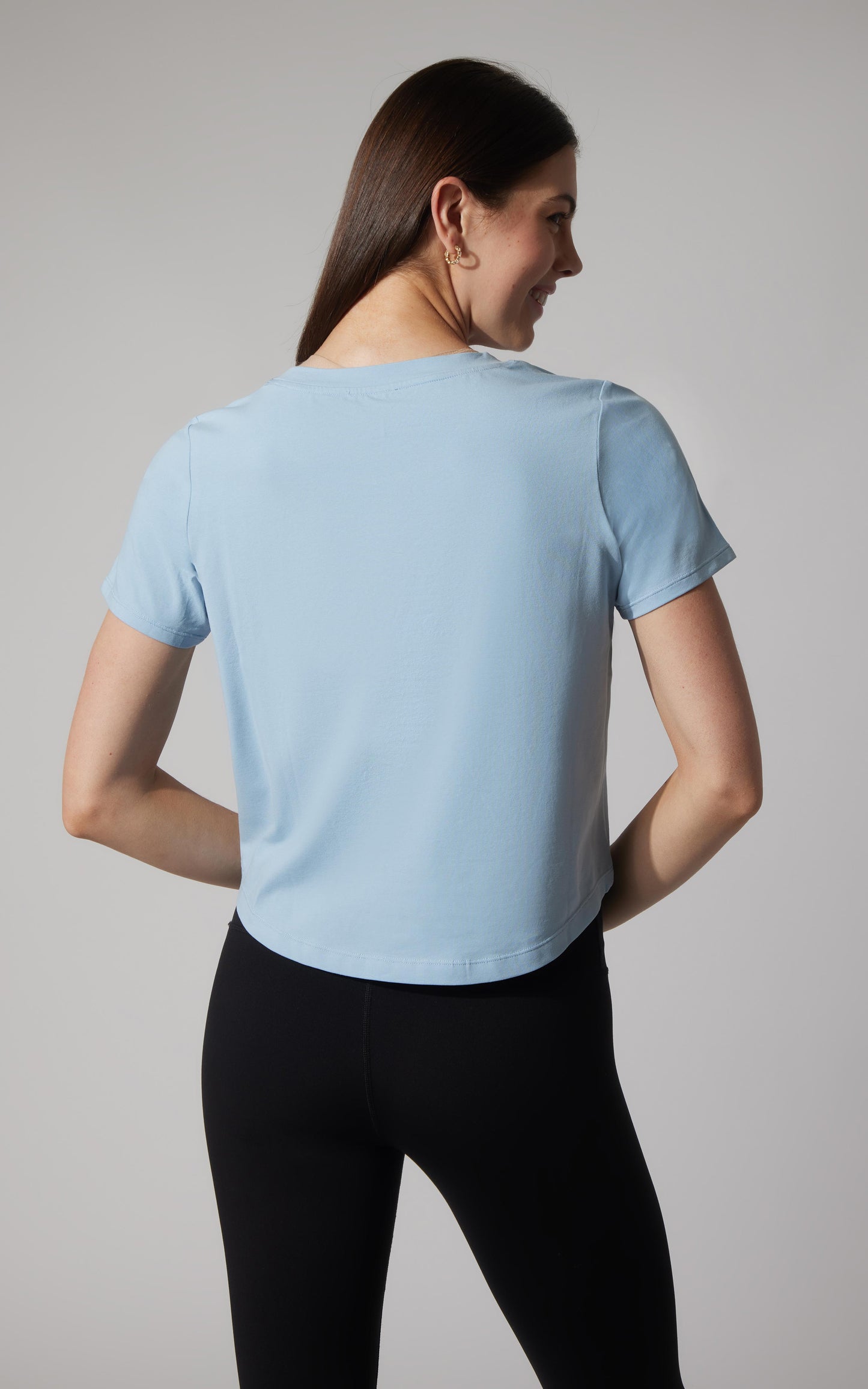 2 PK Airlite Cotton Boxy Cropped Short Sleeve Tee - Our Petal Tone Story