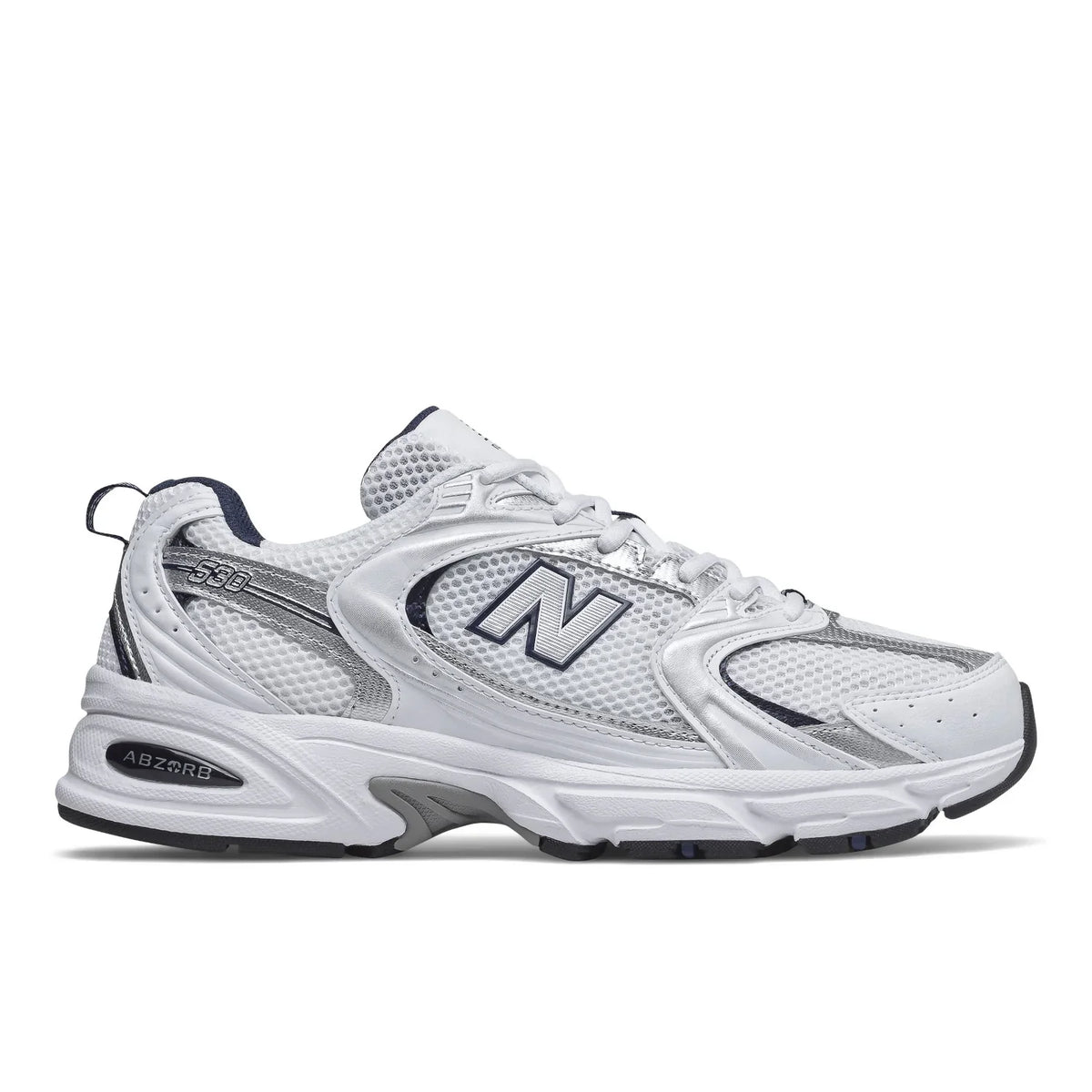 New Balance 530 Unisex Men's Sneakers — White/Blue Low-Top