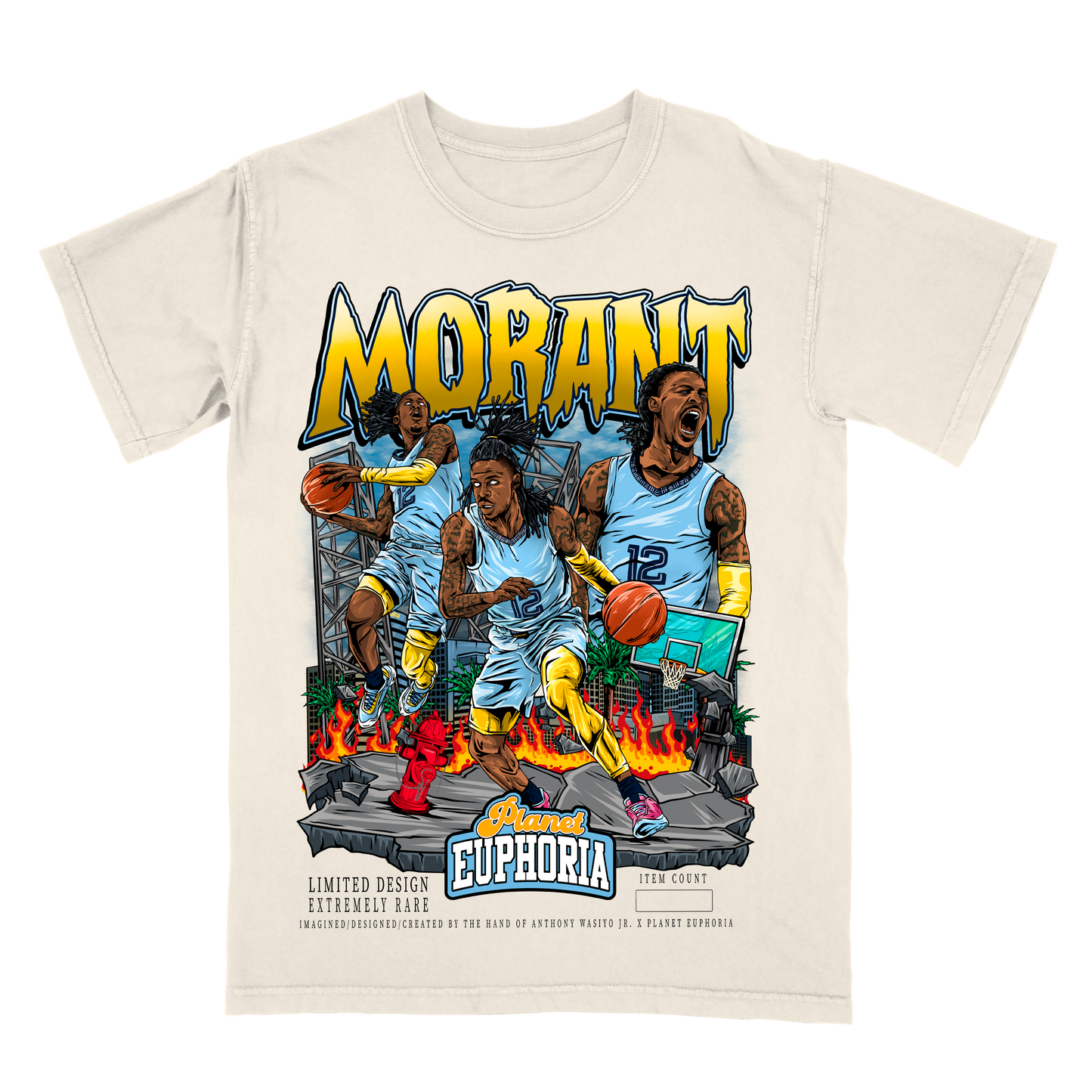 Ja Morant V2 Limited Edition NBA Player Graphic T-Shirt