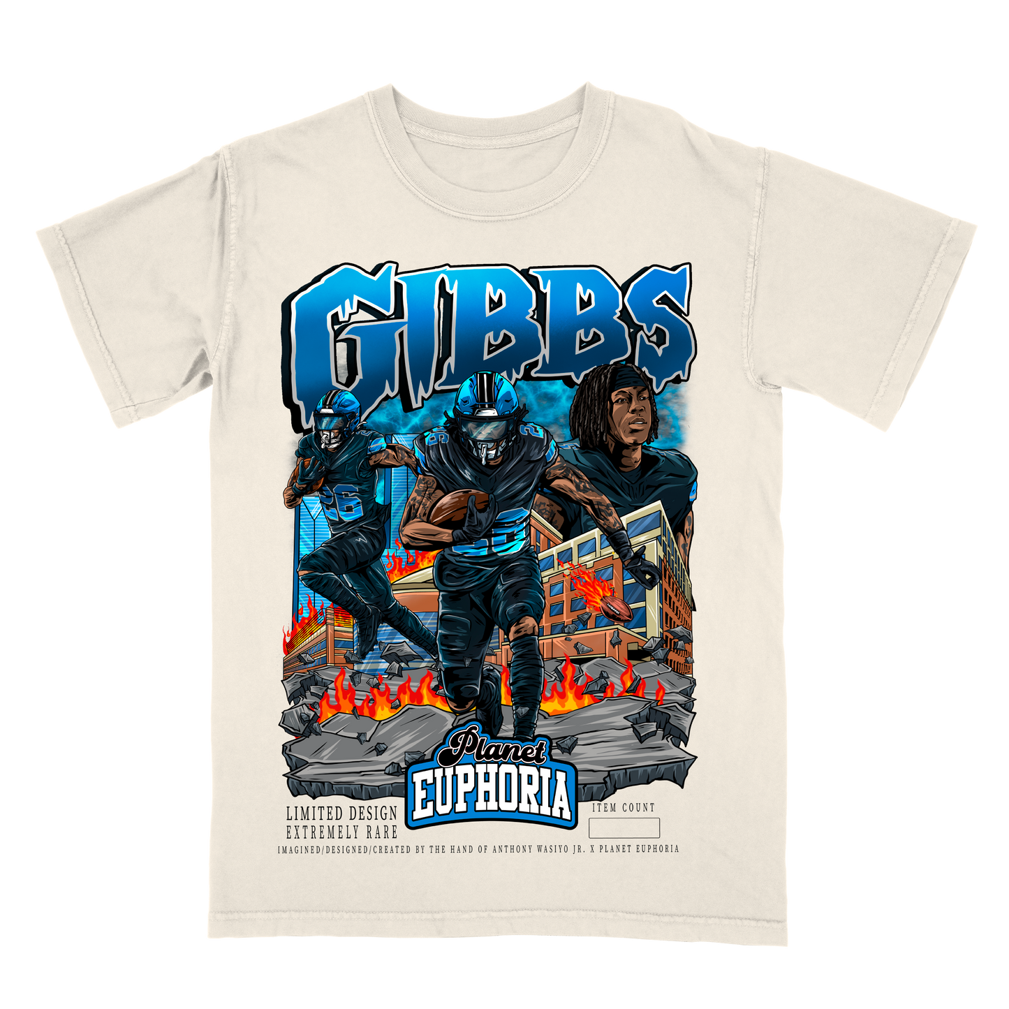 Youth Jahmyr Gibbs V2 Limited Edition NFL Player Graphic T-Shirt