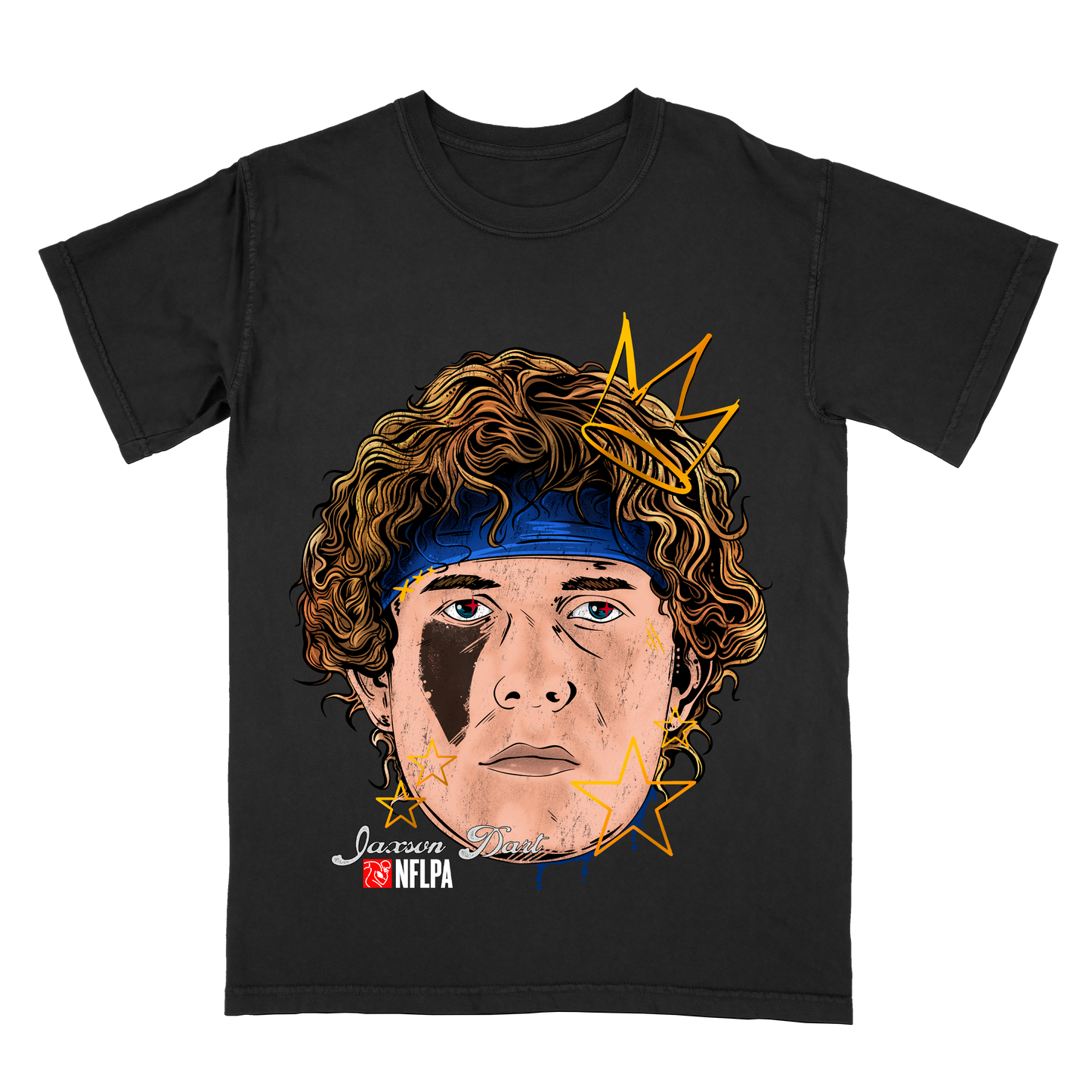 Jaxson Dart Fat Head Limited Edition NFL Player Graphic T-Shirt