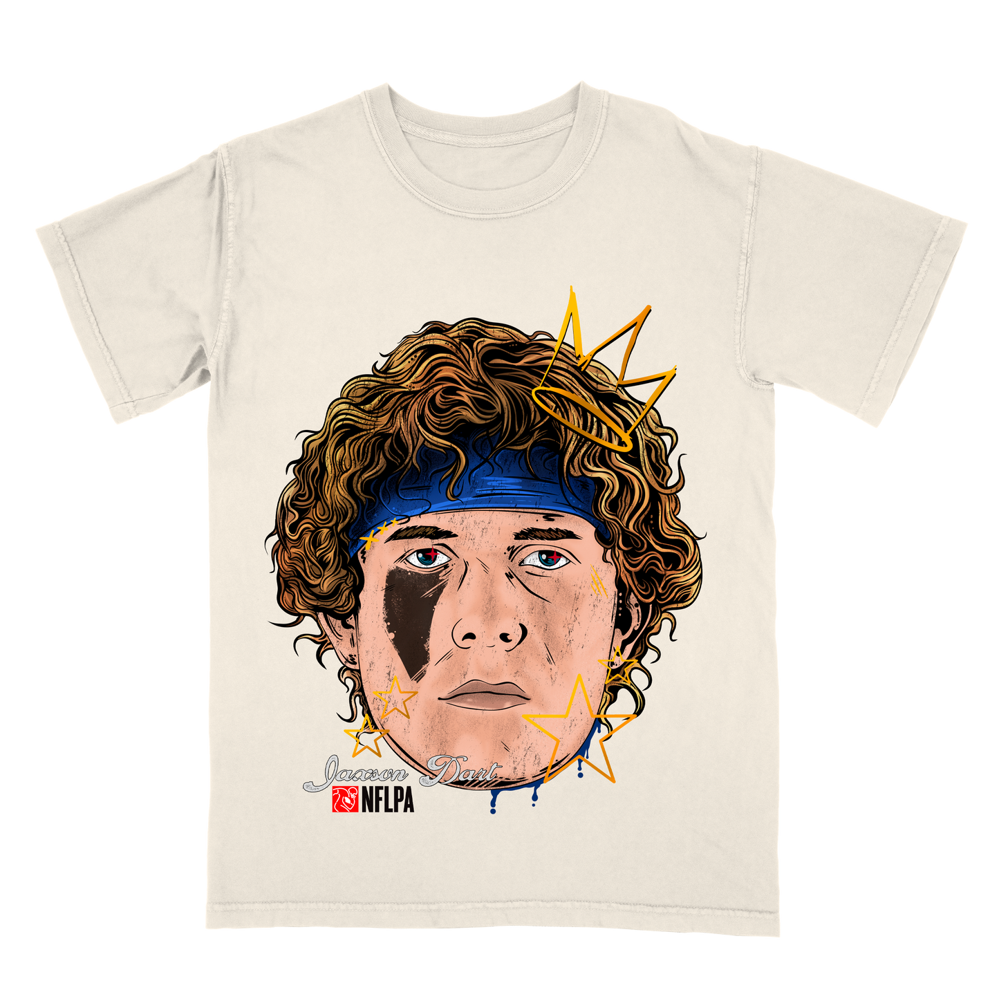 Jaxson Dart Fat Head Limited Edition NFL Player Graphic T-Shirt