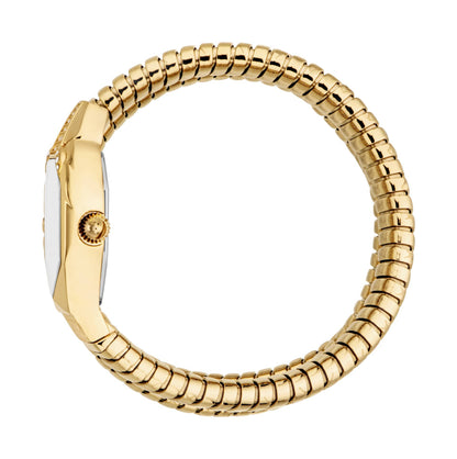 Just CAVALLI Women Watch, Gold Color Case, Silver Dial, Gold Color Metal Bracelet, 2 Hands, 3 Atm-1