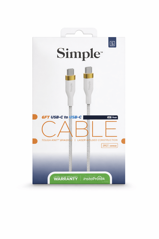 Simple 6 Ft - Usb-C Cable with Usb-C Connector