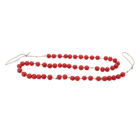 Melrose International Wood Beaded String Garland (Set of 2)