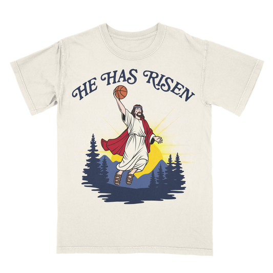 Jesus Has Risen Limited Edition Christian Basketball Graphic T-Shirt
