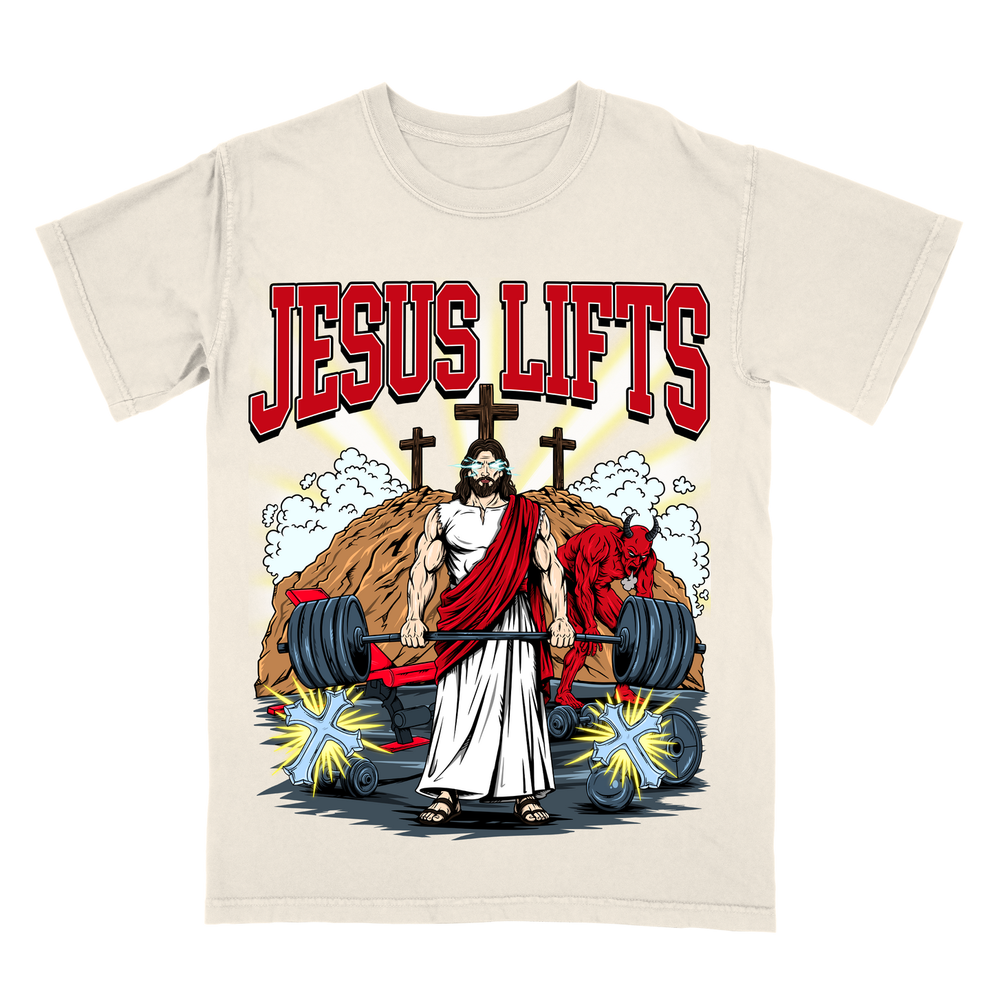 Jesus Lifts Limited Edition Christian Graphic T-Shirt