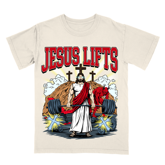 Jesus Lifts Limited Edition Christian Graphic T-Shirt
