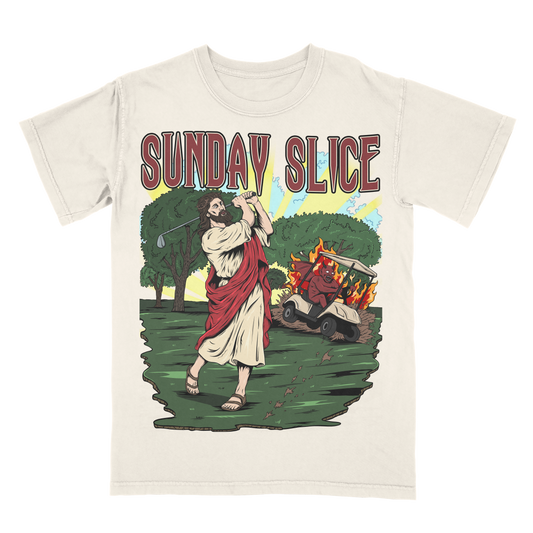 Jesus Sunday Slice Golf Limited Edition Christian Golf Graphic T-Shirt
