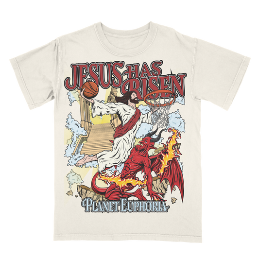 Jesus Has Risen V2 Limited Edition Christian Basketball Graphic T-Shirt