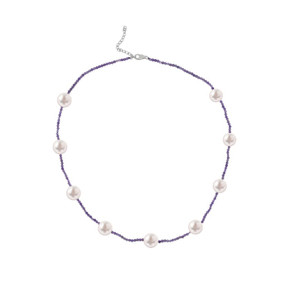 Purple, White-