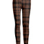 Brown & Black Check Plaid Print