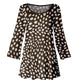 Brown White Polka Dot