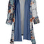 Blue Tan Patchwork Floral
