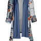 Blue Tan Patchwork Floral