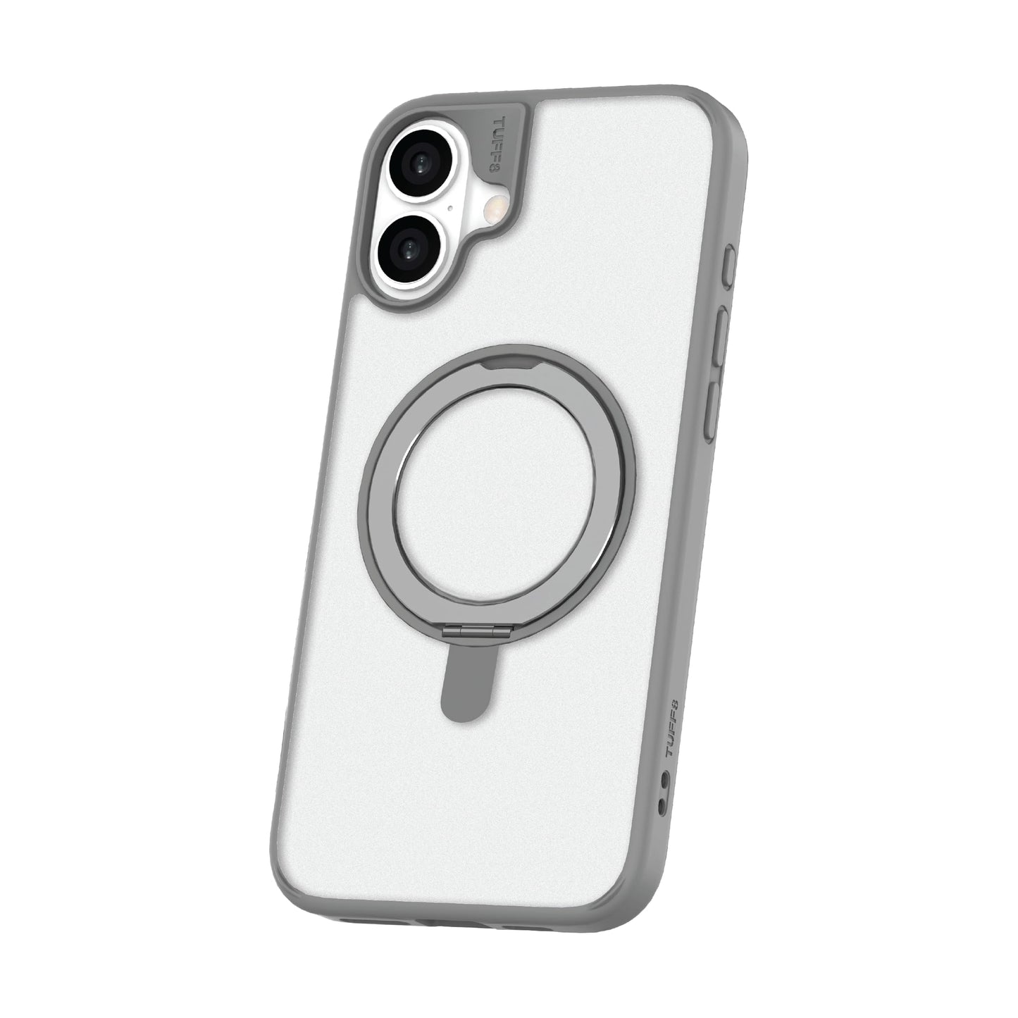 Lbt Tuff8 Mag Glide360 Rugged 8 Foot Military Drop-Tested Case with Rotatable Stand Compatible with Iphone 16/15 / 14 Gray