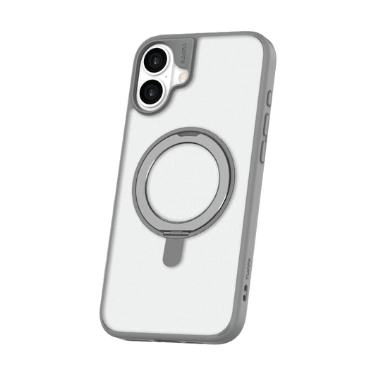 Lbt Tuff8 Mag Glide360 Rugged 8 Foot Military Drop-Tested Case with Rotatable Stand Compatible with Iphone 16/15 / 14 Gray
