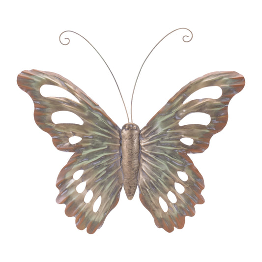 Melrose International Distressed Metal Butterfly Wall Hanging (Set of 2)
