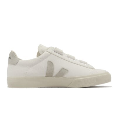 Veja Recife Logo Men's Sneakers — White Leather Low-Top
