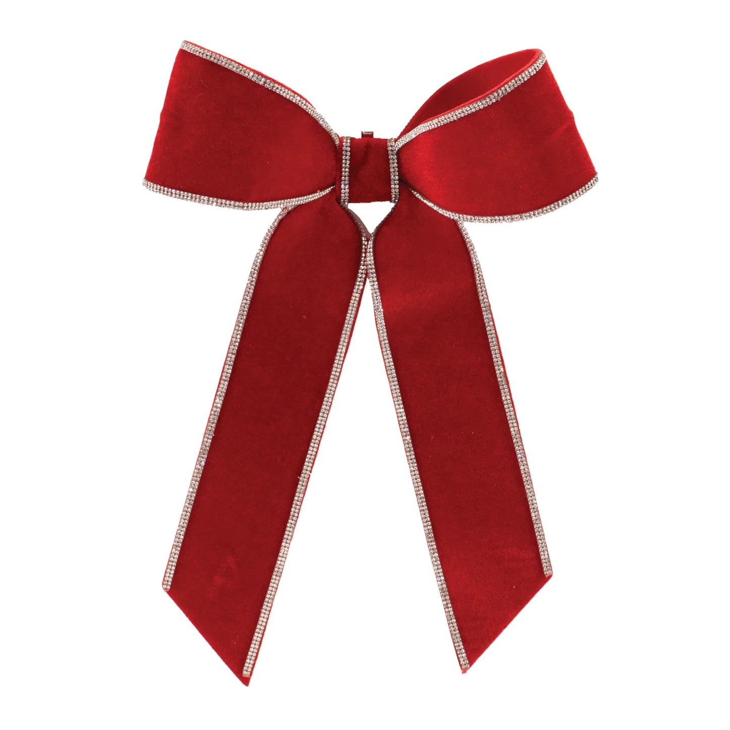 Melrose International Jeweled Holiday Bow (Set of 2)