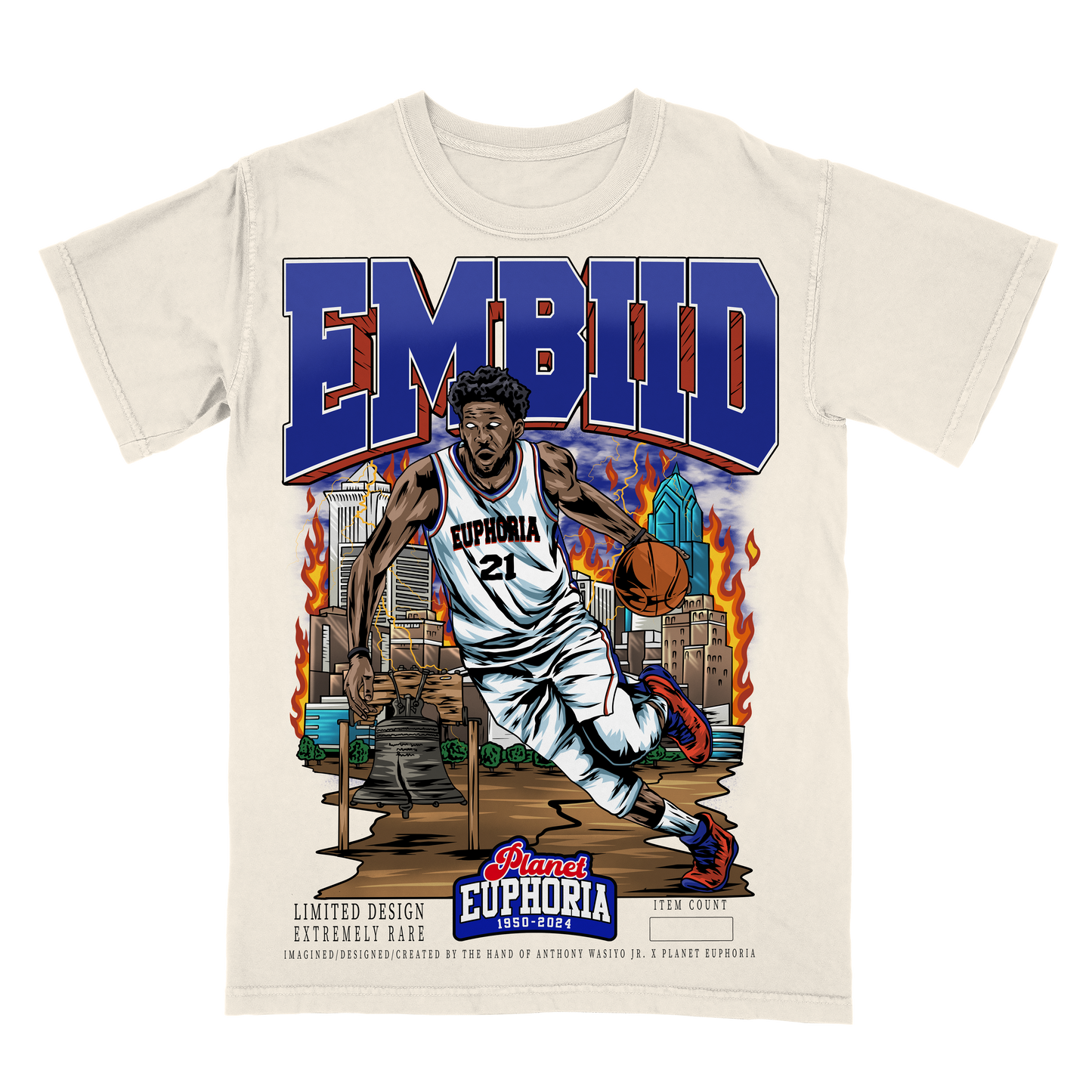 Youth Joel Embiid Limited Edition NBA Player Graphic T-Shirt
