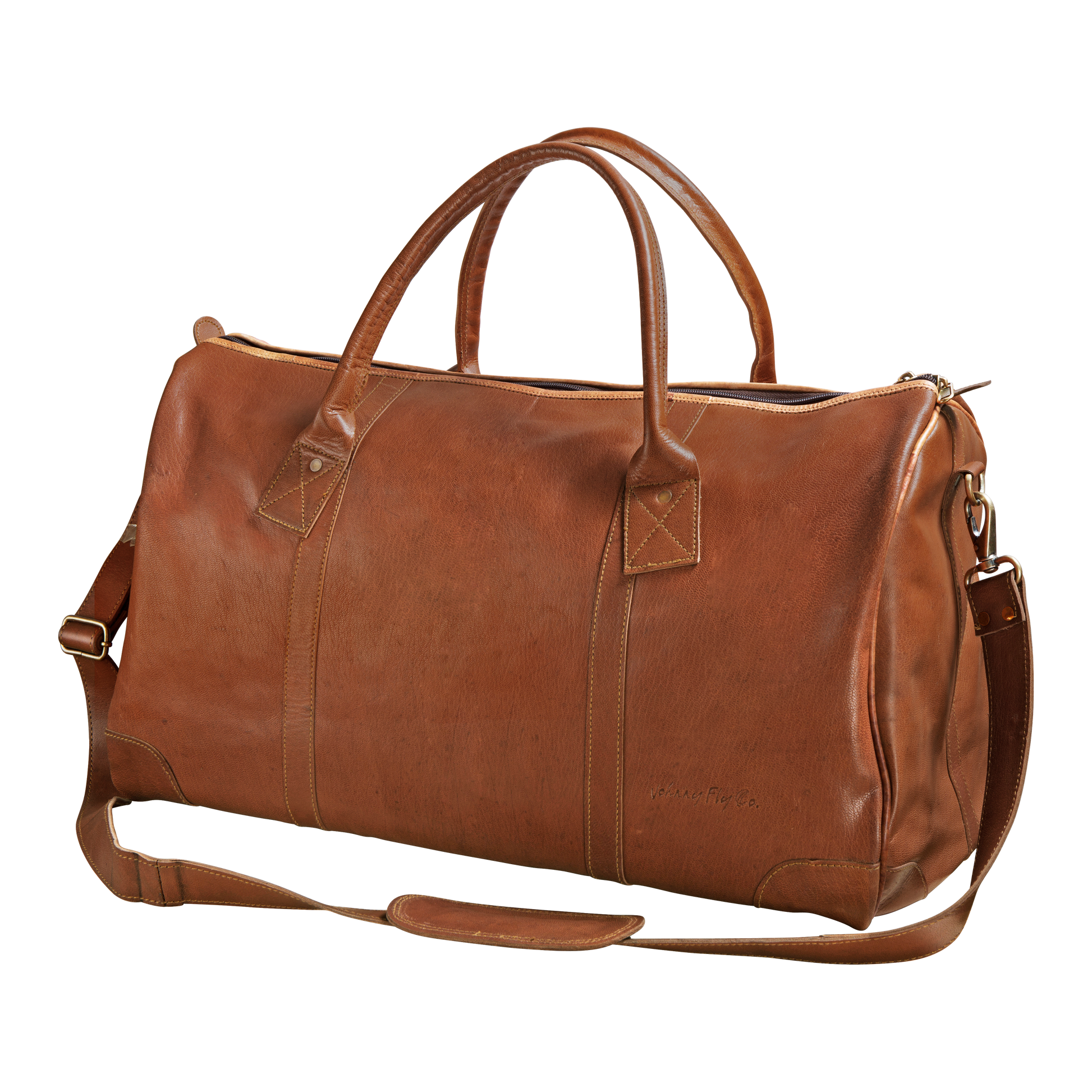 Traveler Duffle - Johnny Fly - One Size - Leather Bags
