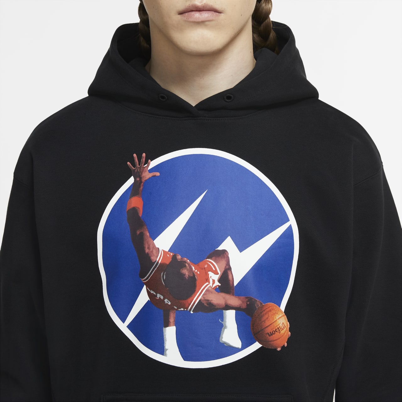 Men's Air Jordan X Fragment Image Pullover Hoodie