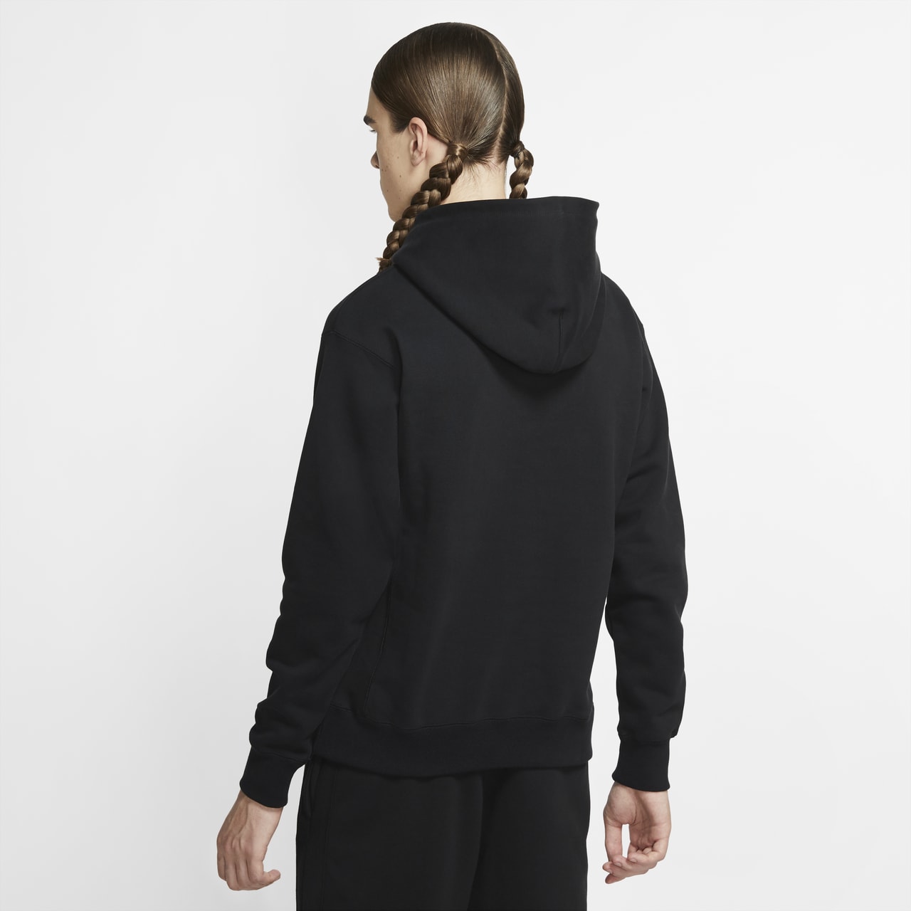 jordan x fragment image pullover hoodie black