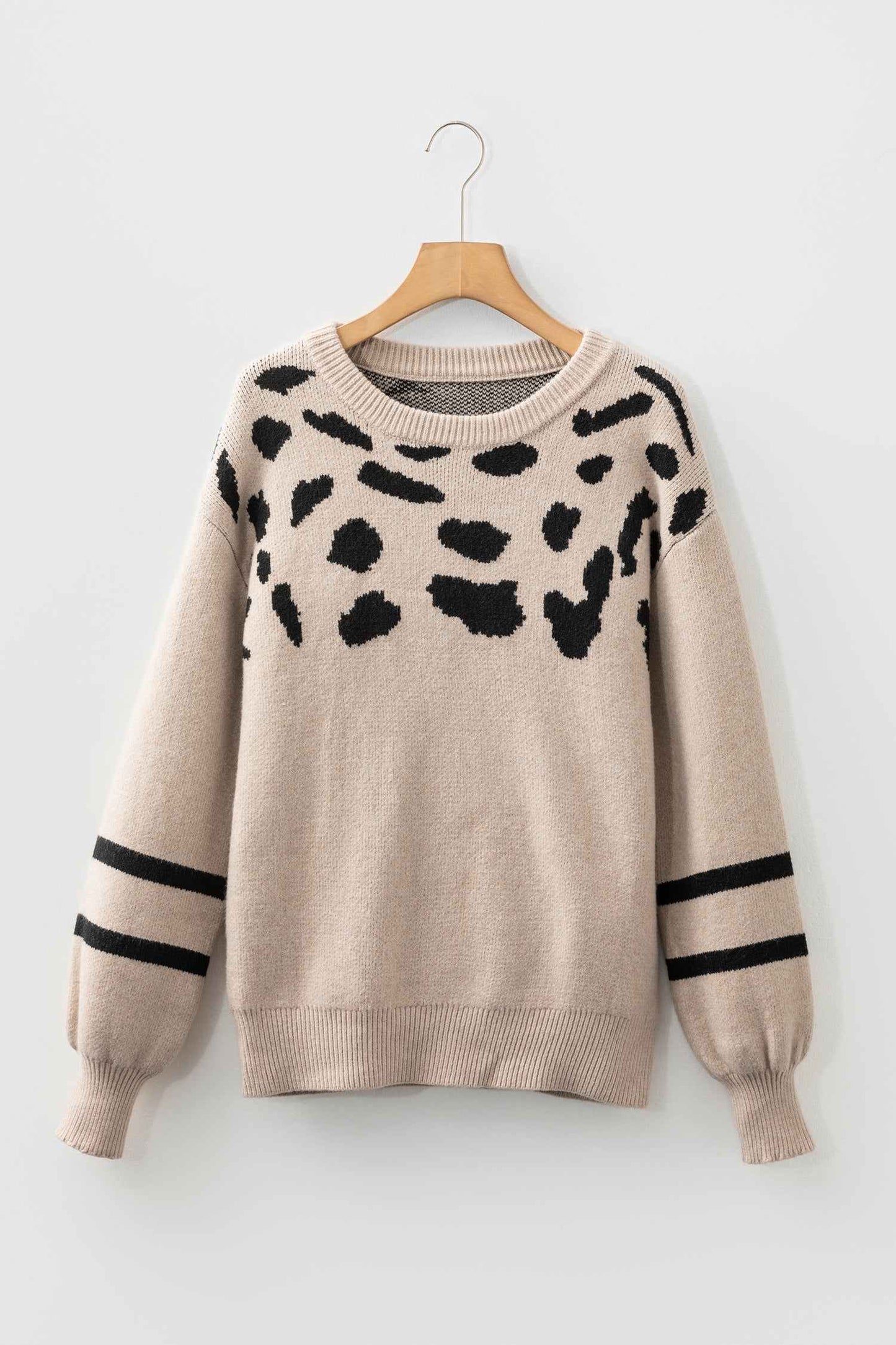 Adrianna Detail Drop Shoulder Sweater - Khaki / L - 12/14