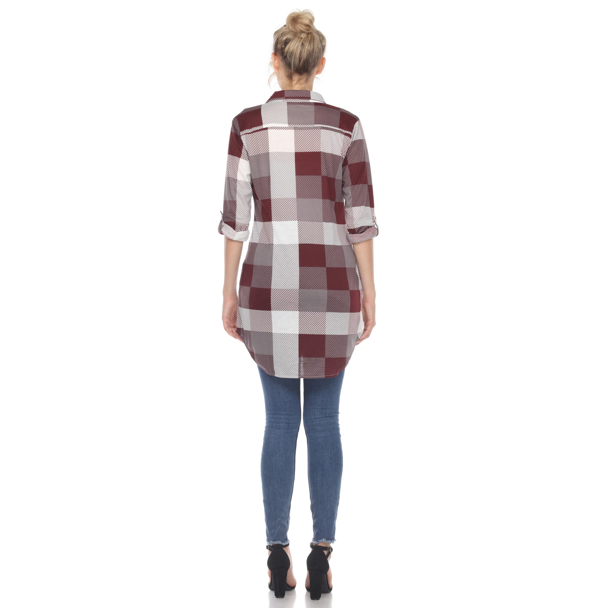Burgundy White-