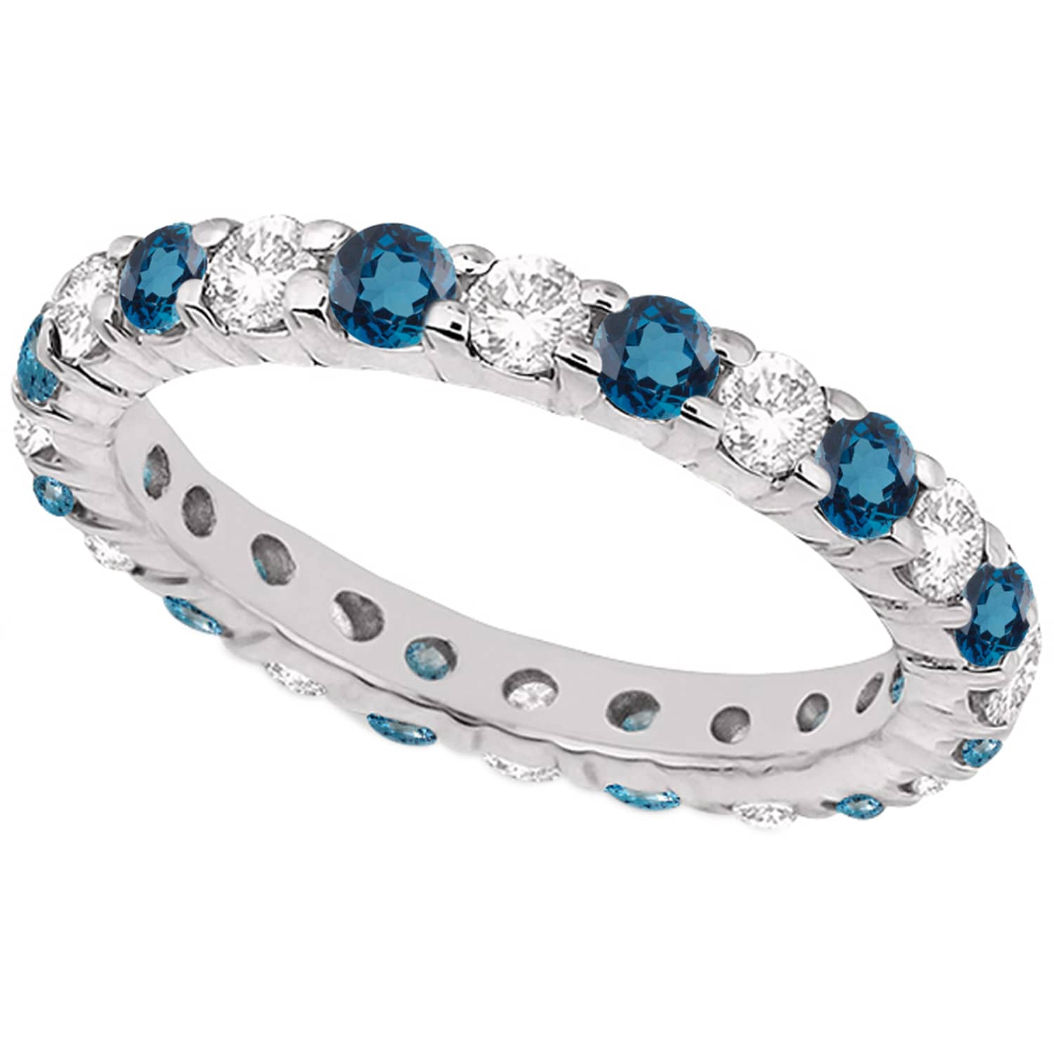 Blue, White-
